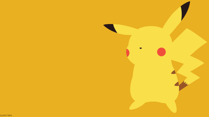 Pikachu-minimal-wallpaper-HD-background